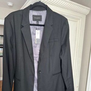 Banana Republic Womens Black Single Button Blazer